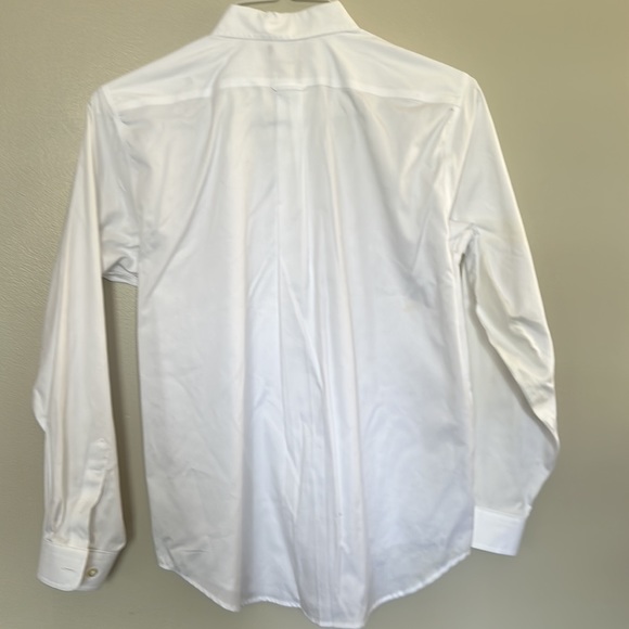 Boys Lands End White Button Down - Picture 3 of 5